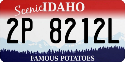 ID license plate 2P8212L