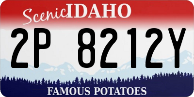 ID license plate 2P8212Y