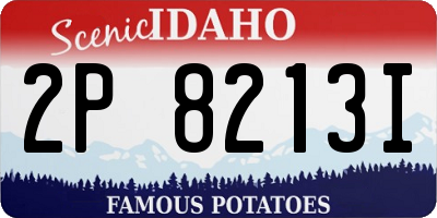 ID license plate 2P8213I