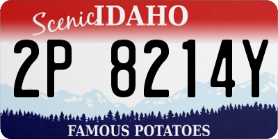 ID license plate 2P8214Y