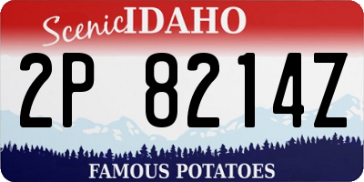 ID license plate 2P8214Z