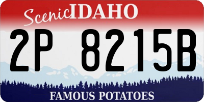 ID license plate 2P8215B