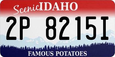 ID license plate 2P8215I