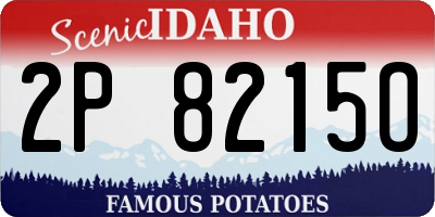 ID license plate 2P8215O