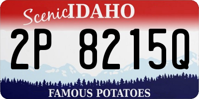 ID license plate 2P8215Q