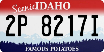 ID license plate 2P8217I