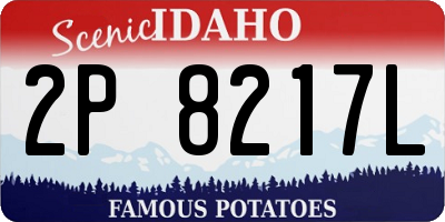 ID license plate 2P8217L