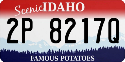 ID license plate 2P8217Q