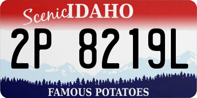 ID license plate 2P8219L