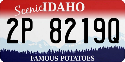 ID license plate 2P8219Q