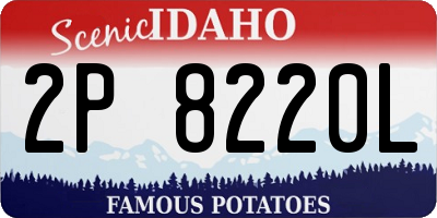 ID license plate 2P8220L