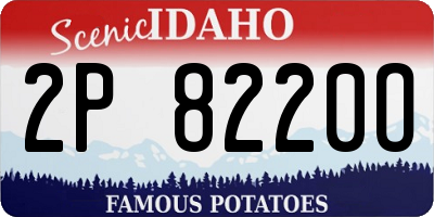 ID license plate 2P8220O