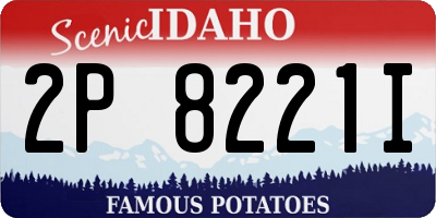ID license plate 2P8221I