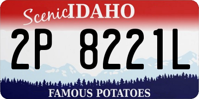 ID license plate 2P8221L