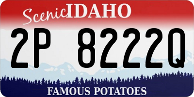 ID license plate 2P8222Q
