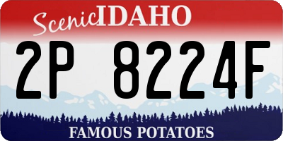 ID license plate 2P8224F