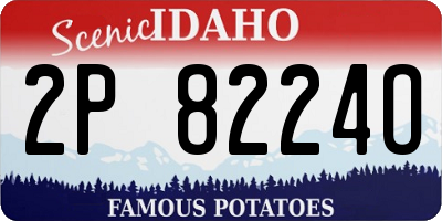 ID license plate 2P8224O