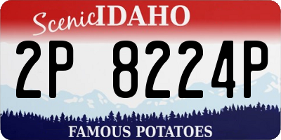 ID license plate 2P8224P