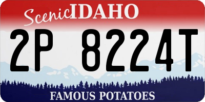 ID license plate 2P8224T