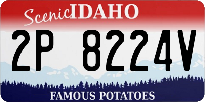 ID license plate 2P8224V