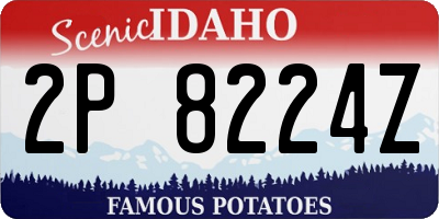 ID license plate 2P8224Z