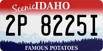 ID license plate 2P8225I
