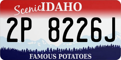 ID license plate 2P8226J