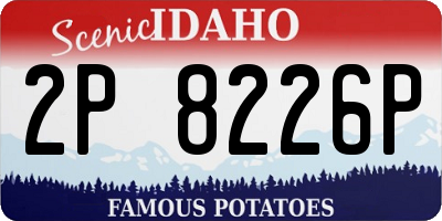 ID license plate 2P8226P