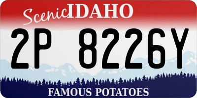 ID license plate 2P8226Y