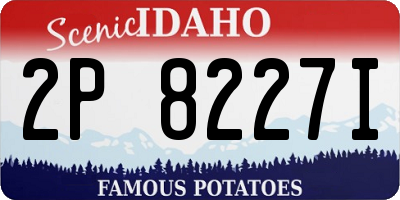 ID license plate 2P8227I