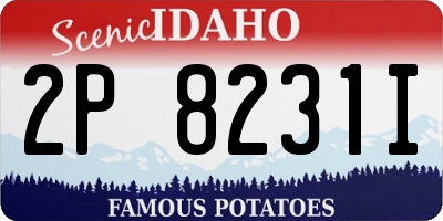 ID license plate 2P8231I
