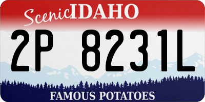 ID license plate 2P8231L