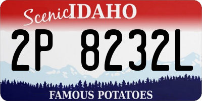 ID license plate 2P8232L