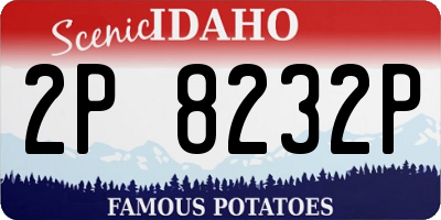 ID license plate 2P8232P