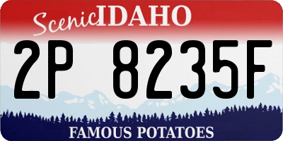 ID license plate 2P8235F