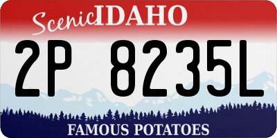 ID license plate 2P8235L