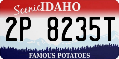 ID license plate 2P8235T