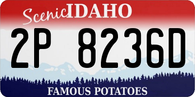 ID license plate 2P8236D