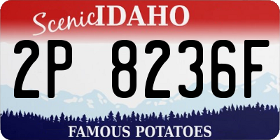 ID license plate 2P8236F