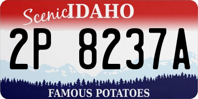 ID license plate 2P8237A