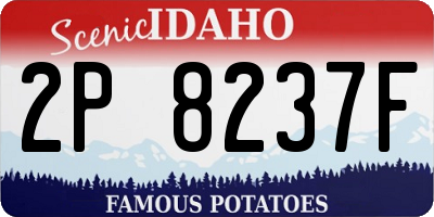 ID license plate 2P8237F