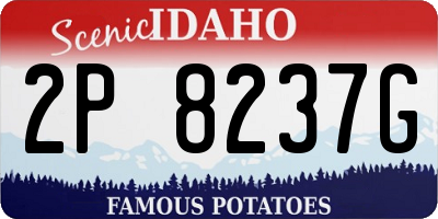 ID license plate 2P8237G