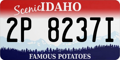 ID license plate 2P8237I