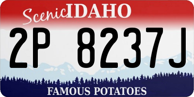 ID license plate 2P8237J