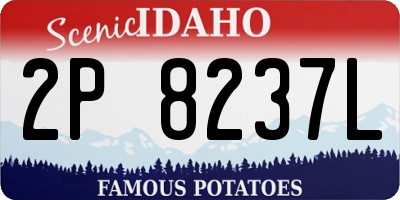 ID license plate 2P8237L
