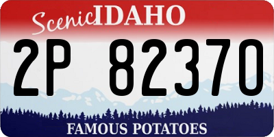 ID license plate 2P8237O
