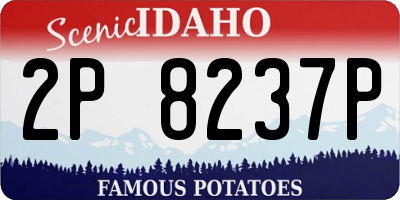 ID license plate 2P8237P