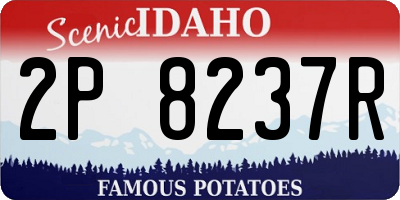 ID license plate 2P8237R