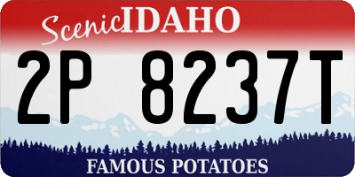 ID license plate 2P8237T