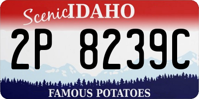 ID license plate 2P8239C